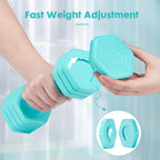 EQUIPRO Adjustable Dumbbell Set, 4 in 1 Weights for Women at Home, Hand Weights Dumbbells for Women, Each 2lb 3lb 4lb 5lb Fast A