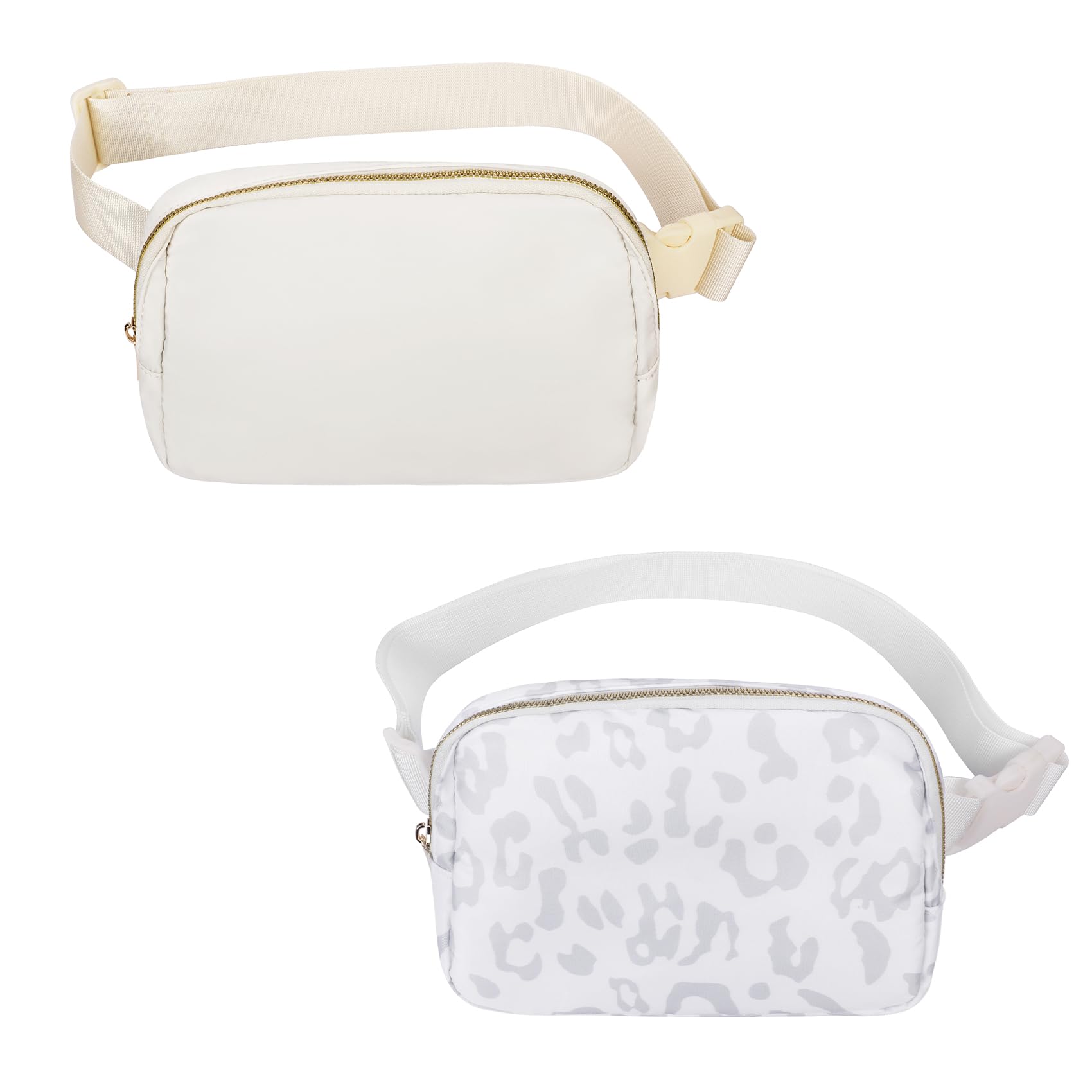 Vorolo Fanny Pack Christmas Gift For Women And Men Crossbody Bag Belt Bag Bum Bag With Adjustable Strap For Sportsoff White+Leop