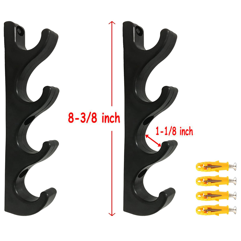 Horizontal Golf Club Wall Mount Golf Club Organizers Golf Club Display Golf Putter Rack Wall Storage Rack - Holds 4 Clubs - Easy
