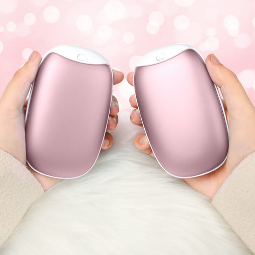 2 Pack Hand Warmers Rechargeable, 8000Mah Electric Portable Pocket Hand Warmer/Power Bank, Great For Outdoor Sports, Hunting, Go