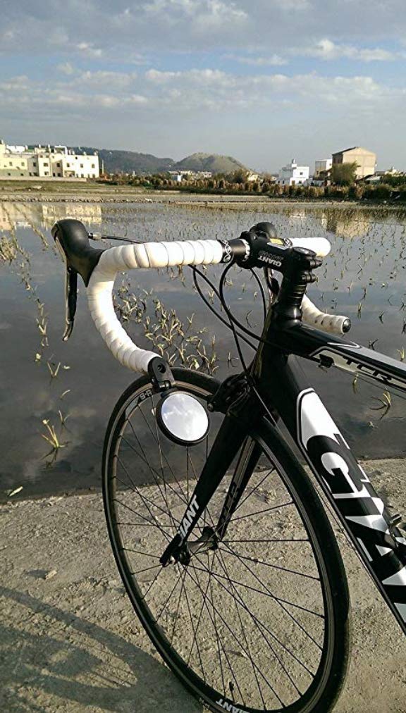 Hafny Bar End Bike / Bicycle Mirror, Stainless Steel Lens , Safe Adjustable Rearview Cycle / E-Bike Mirror, Hf-Mr083 (Black 62Mm