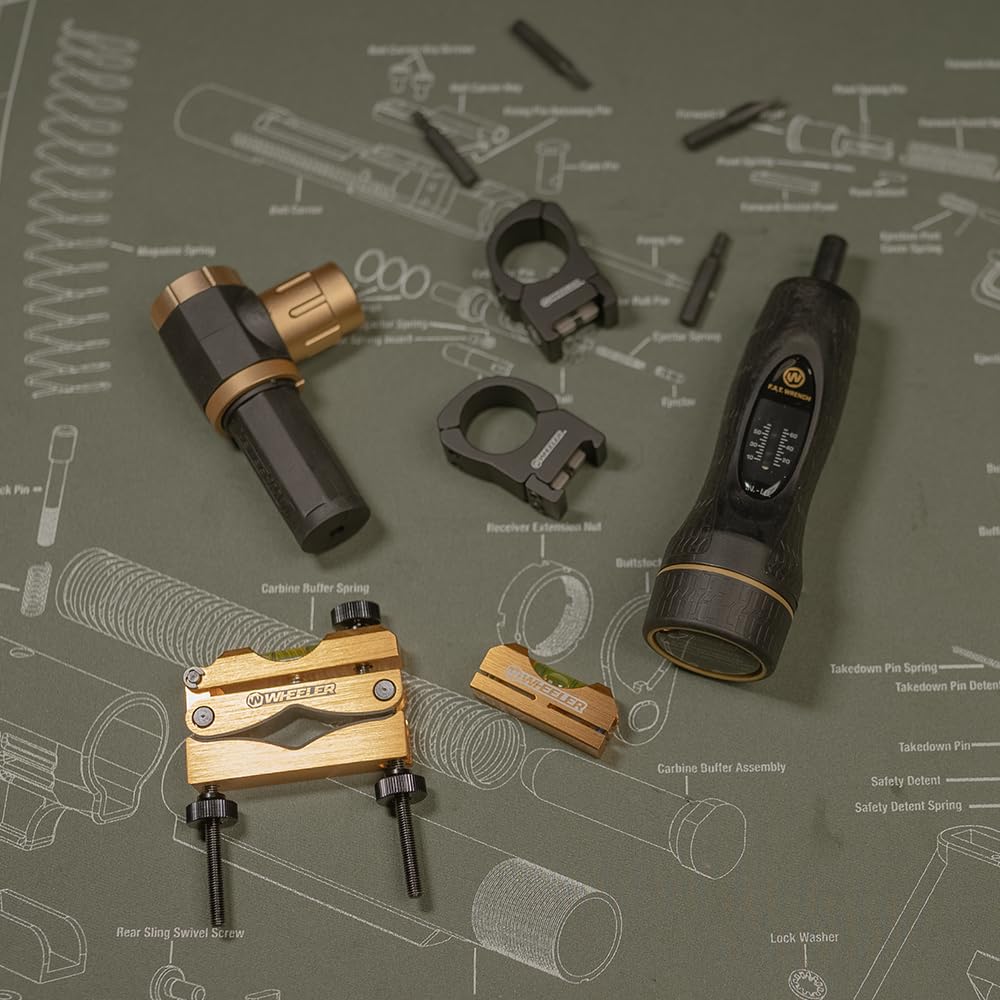 Wheeler Engineering Ultra Scope Mounting Kit with Laser Bore Sighter, Reticle Leveling System and Fat Wrench for Scope Installat