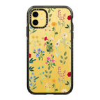 Casetify Impact Case For Iphone 11 - Spring Botanicals 2 - Clear Black