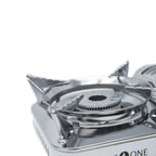 Gasone Gs-800 Emergency Gear Camping Mini Butane Portable Gas Stove With Carrying Case, Stainless Steel, White
