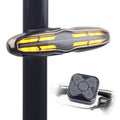 Smart Bike Tail Light with Turn Signals,Automatic Brake Sensing Light,Wireless Remote Control Bicycle Rear Lights,USB Rechargeab