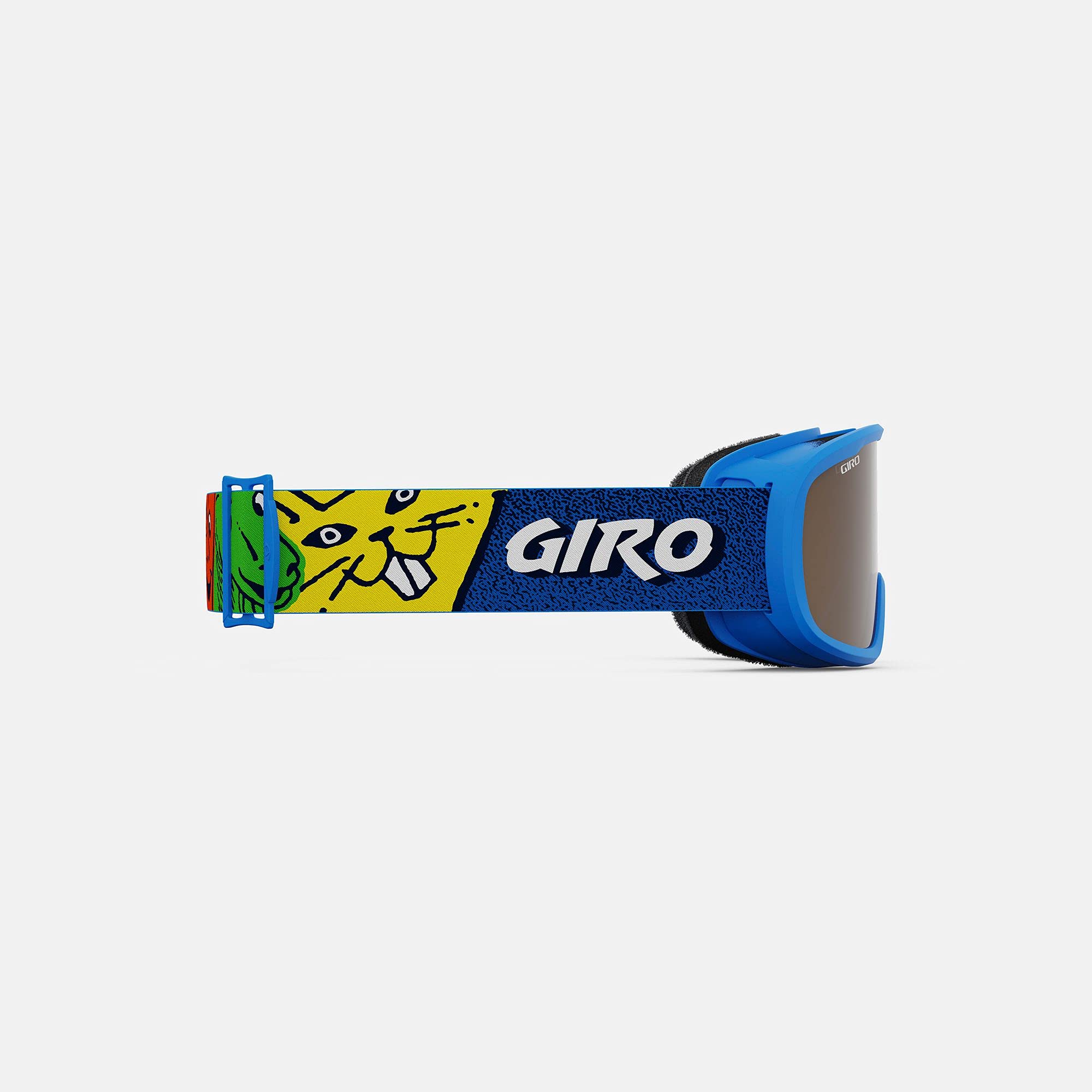 Giro Buster Kids Ski Goggles - Snowboard Goggles For Youth, Boys, Girls- Blue Faces Strap With Amber Rose Lens