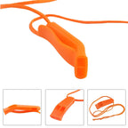 Augsun 20 Pcs Safety Whistle Marine Whistle Plastic Whistles With Lanyard For Emergency