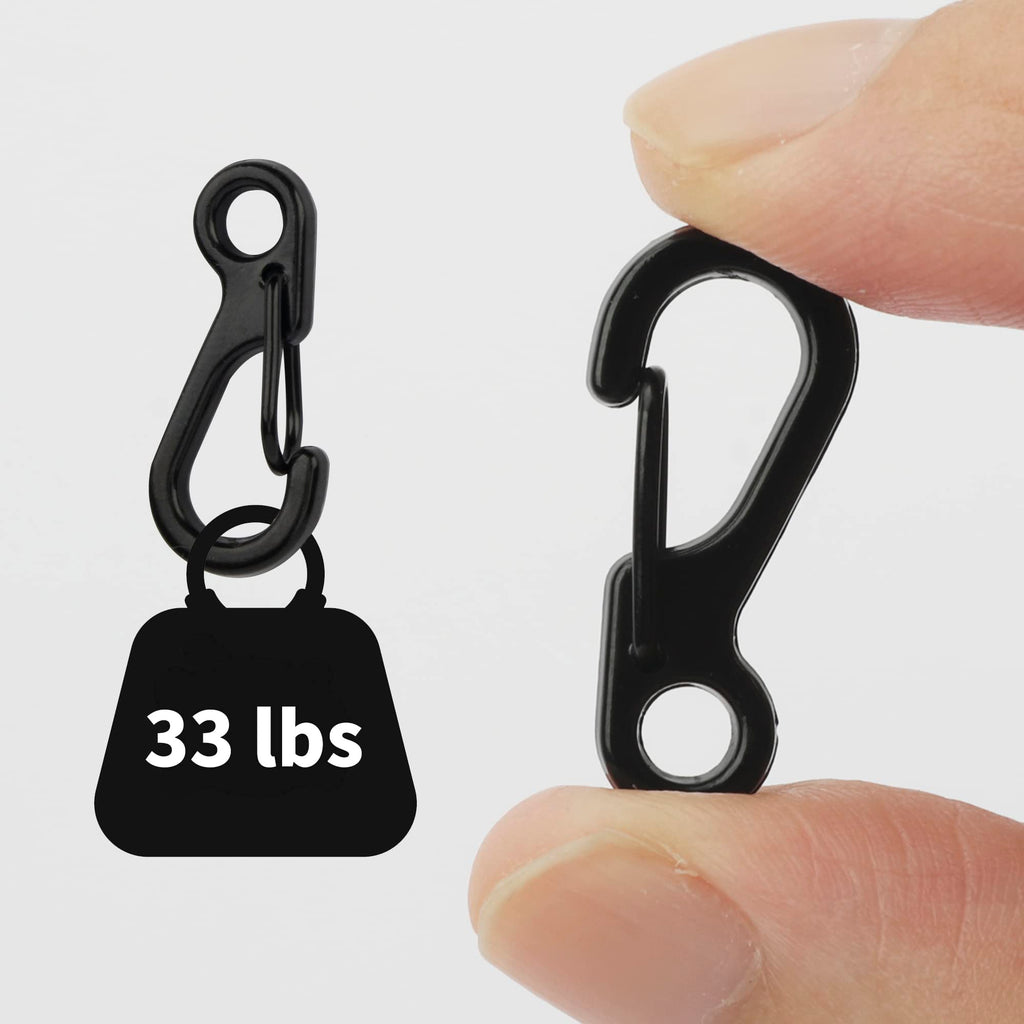 Swatom Mini Sf Alloy Carabiner Clip Tiny Spring Snap Hook Carabiners For Paracord Backpack Camping Bottle Using Keychains Access
