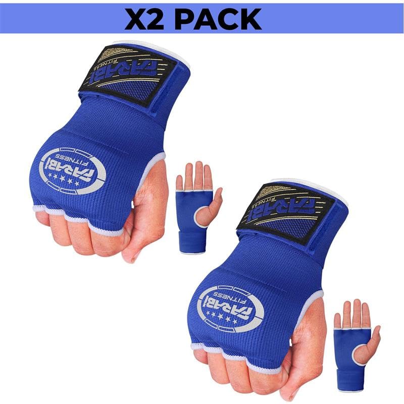 FARABI Kids Hybrid Boxing Inner Gloves Punching Boxing Gloves (Blue (Pack of 2), Kids)