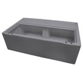 Wise 8WD100-1B-221 DLX Series 37 Pontoon Bench Seat - Base Only - Grey