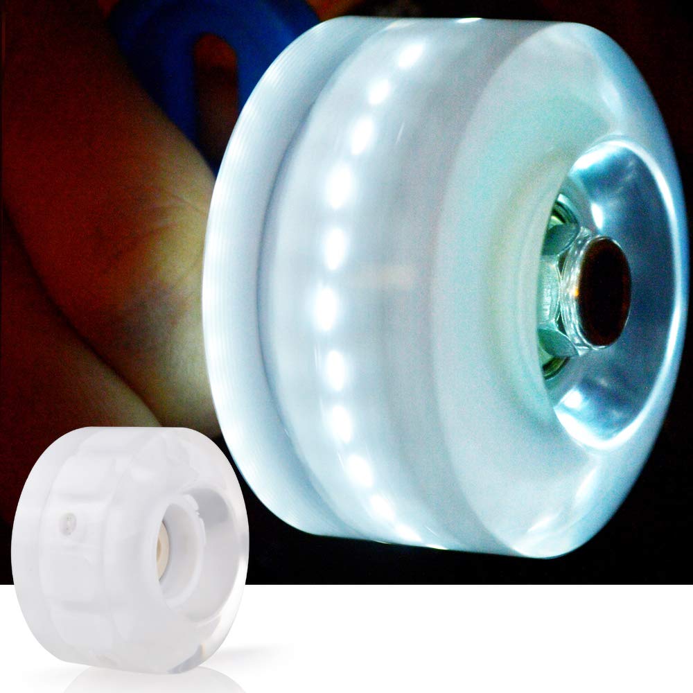 Nezylaf 8 Pack 78A Light Up Roller Skate Wheels 32  5836  65Mm, Luminous Skate Wheels With Bearings Installed For Indoor Or Outd