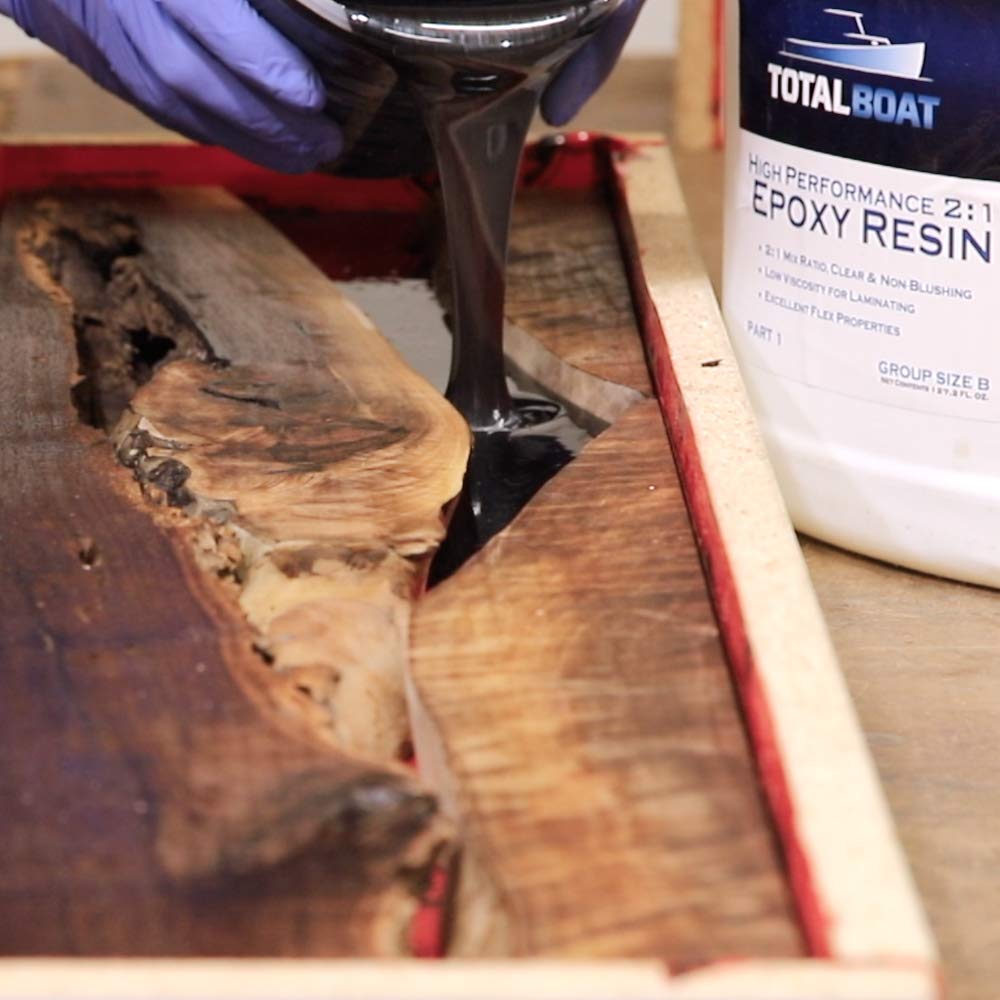 Totalboat-510822 High Performance Epoxy Kit, Crystal Clear Marine Grade Resin And Hardener For Woodworking, Fiberglass And Wood