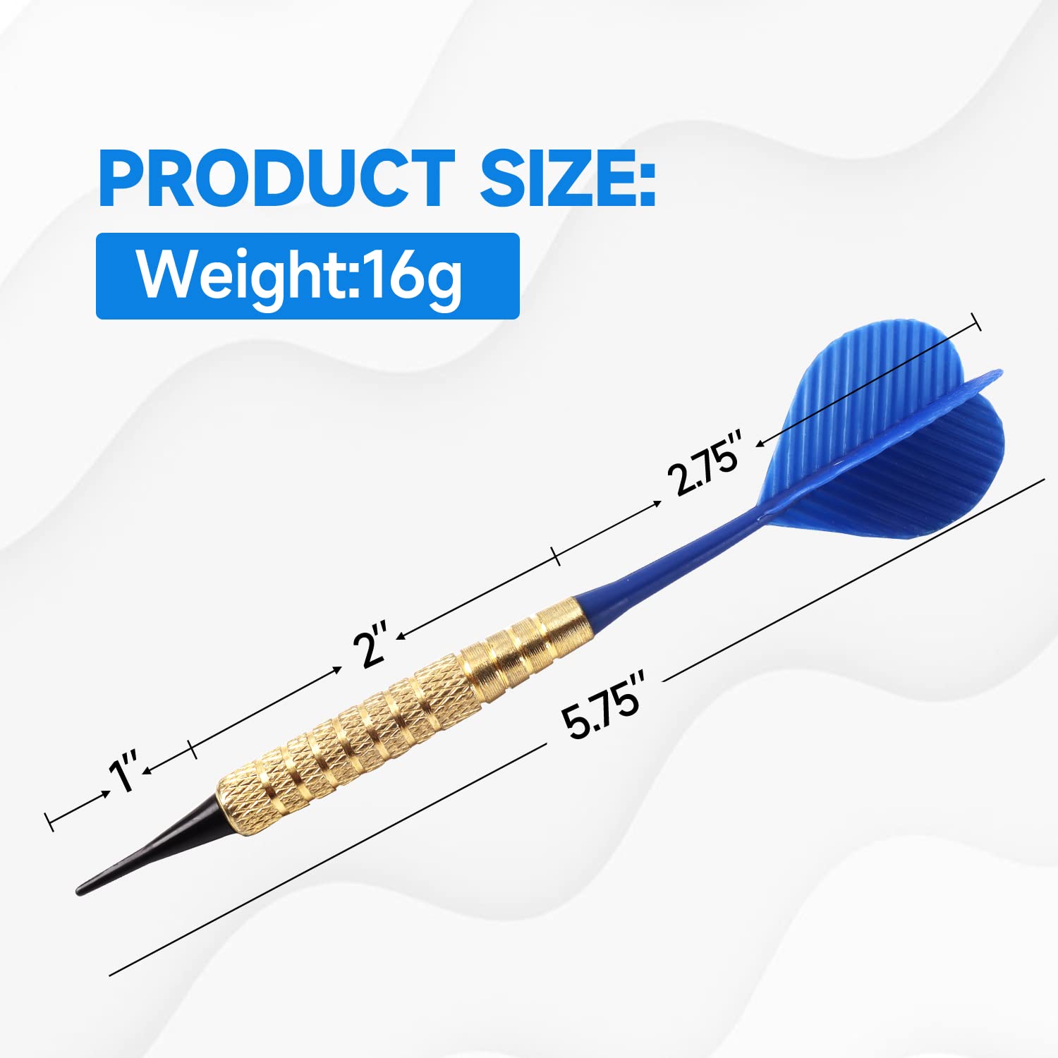 Gse 12 Pcs Soft Tip Darts, Bar Dart, Plastic Tip Darts For Electronic Dart Board. Plus 60 Free Dart Tips