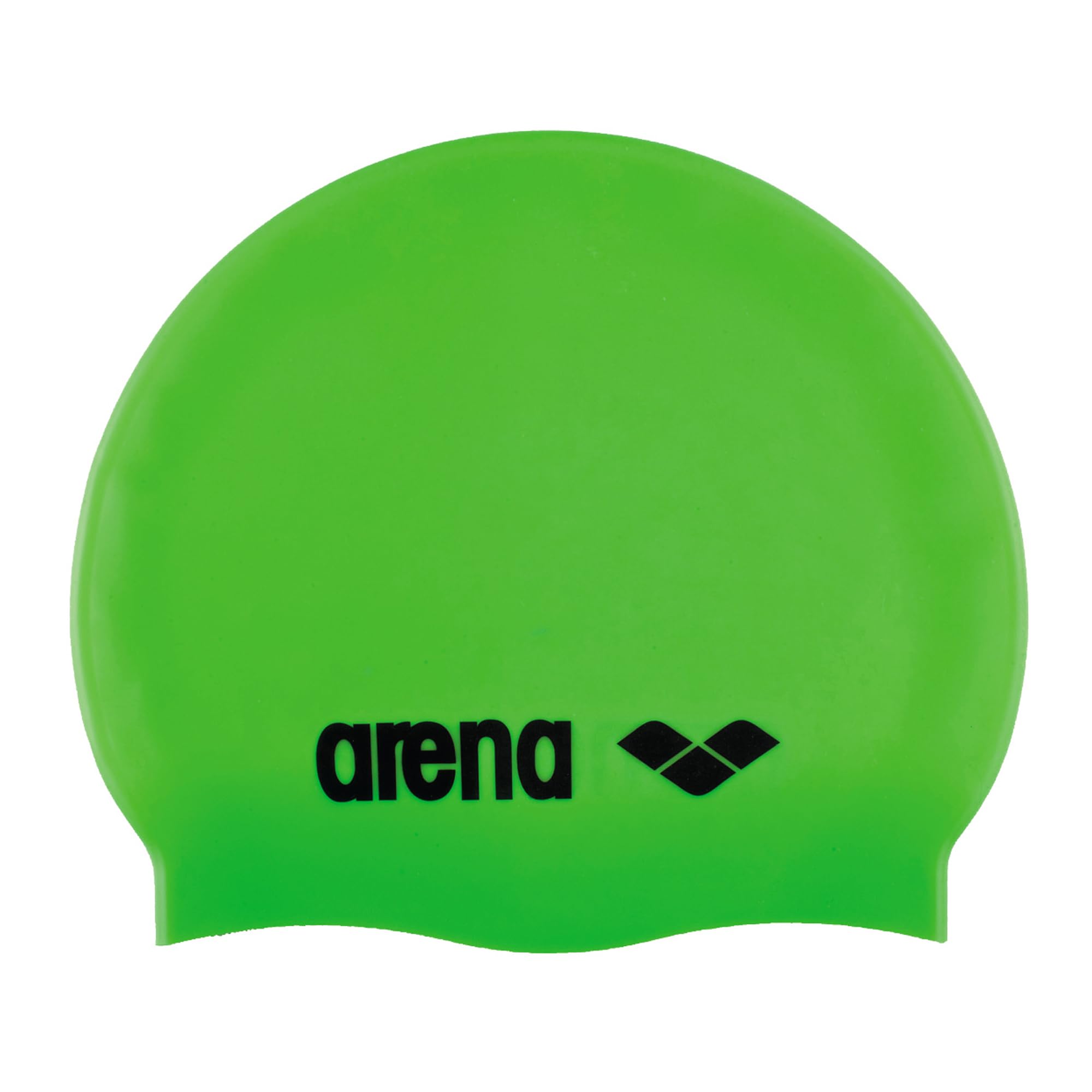 Arena Classic Junior Silicone Unisex Swim Cap For Girls And Boys Comfortable Durable Kids Pool Bathing Cap, One Size, Acid Lime/
