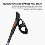 Fizan Speed Model, Swift Nordic Aluminium Walking Poles, Ultralight Adjustable, Fluorescent Anthracite, Adults, Unisex (Black)