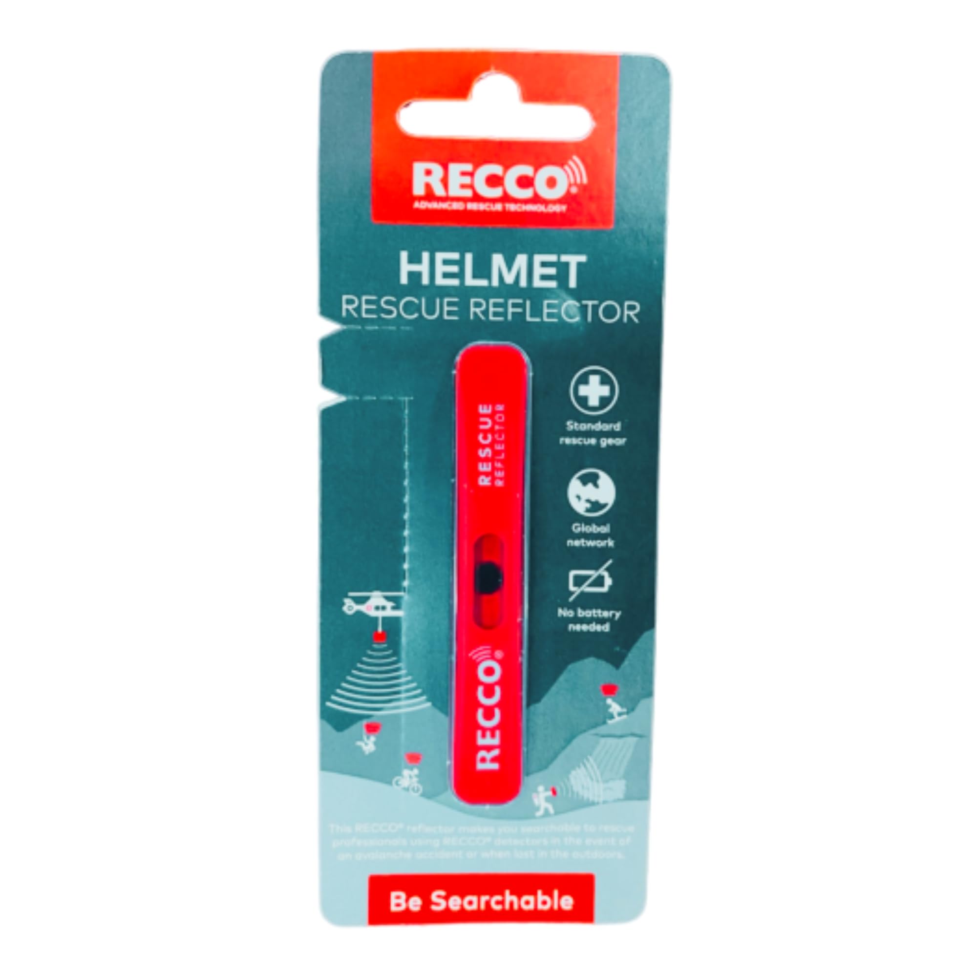 Ski Recco Reflector - Red