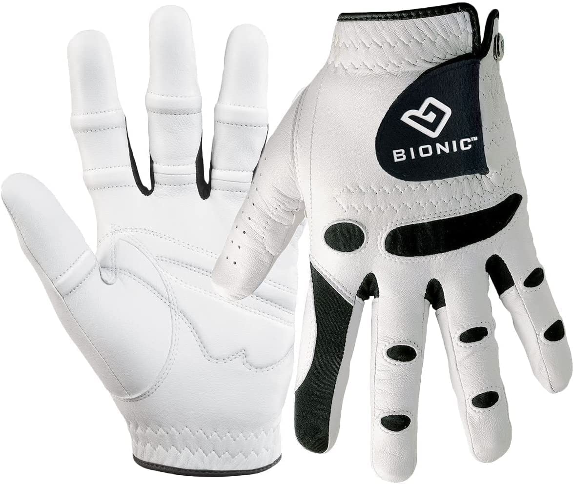 New Improved 2018 Long Lasting Bionic StableGrip Golf Glove - Patented Stable Grip Genuine Cabretta Leather, Designed by Orthope