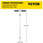 Vevor Sand Anchor, 36'' Length Auger To The Beach And Sandbar, 316 Stainless Steel Screw Anchor W/Removable Handle, Bungee Line