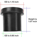 Huskey Ezgo Txt Golf Cart Rear Leaf Spring Bushing Kit With 6X Sleeves And 12X Bushings Made Of Long Lasting Rubber For 1996-Up.