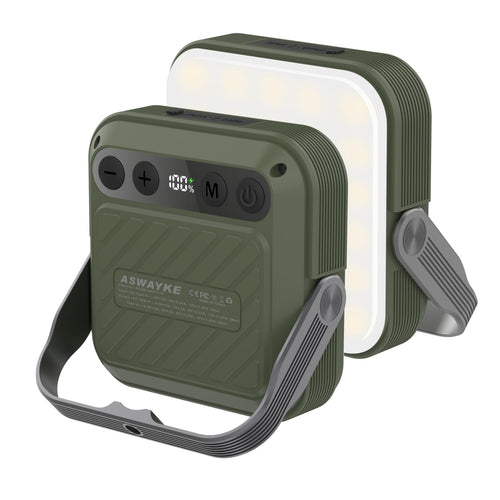 ASWAYKE 20000mAh Rechargeable LED Camping Lantern - 1600LM, QC3.0 22.5W, 4 - Color Switch, IPX5 Waterproof - Perfect for Camping