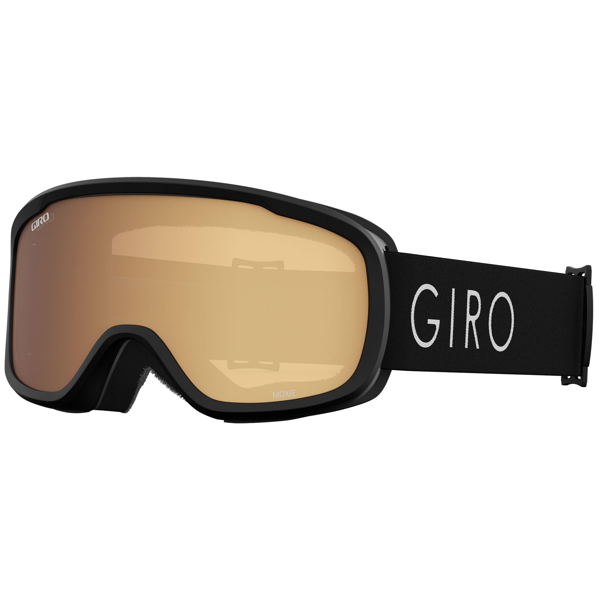 Giro Moxie Womens Snow Goggle - Black Core Light Strap with Amber Gold/Yellow Lenses