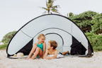 Picnic Time Ncaa Auburn Tigers Manta Portable Beach Tent - Pop Up Tent - Beach Sun Shelter Pop Up