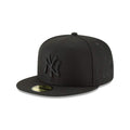 New Era 59Fifty Hat Mlb Basic New York Yankees Black/Black Fitted Baseball Cap (7)