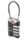 Lewis N. Clark Tsa Approved Luggage Lock + Steel Cable For Suitcase, Carry On, Backpack, Laptop Bag + Purse, Perfect For Airport