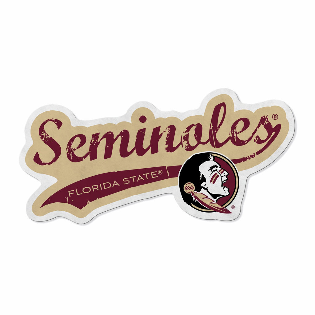 Rico Industries Ncaa Florida State Seminoles Distressed Shape Cut Pennant - Home And Living Room D  Cor - Soft Felt Ez To Hang