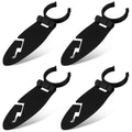 Tasdurian 4 Set Paddle Board & Kayak Clips Universal 5-7 Inch Fit Blue PP Plastic Paddle Board Clips Accessories for Mounting Cu