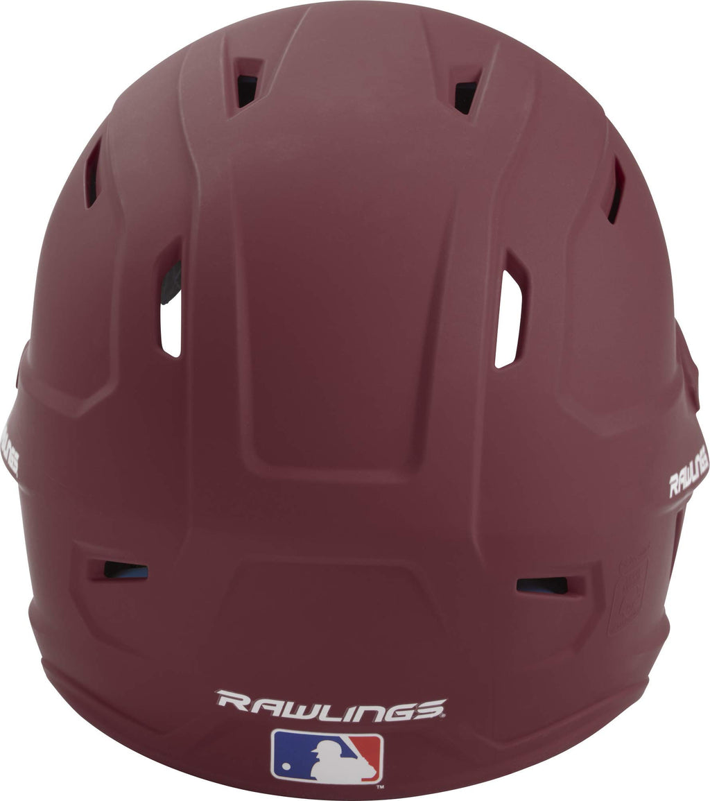 Rawlings Mach Baseball Batting Helmet, Senior, Matte Maroon