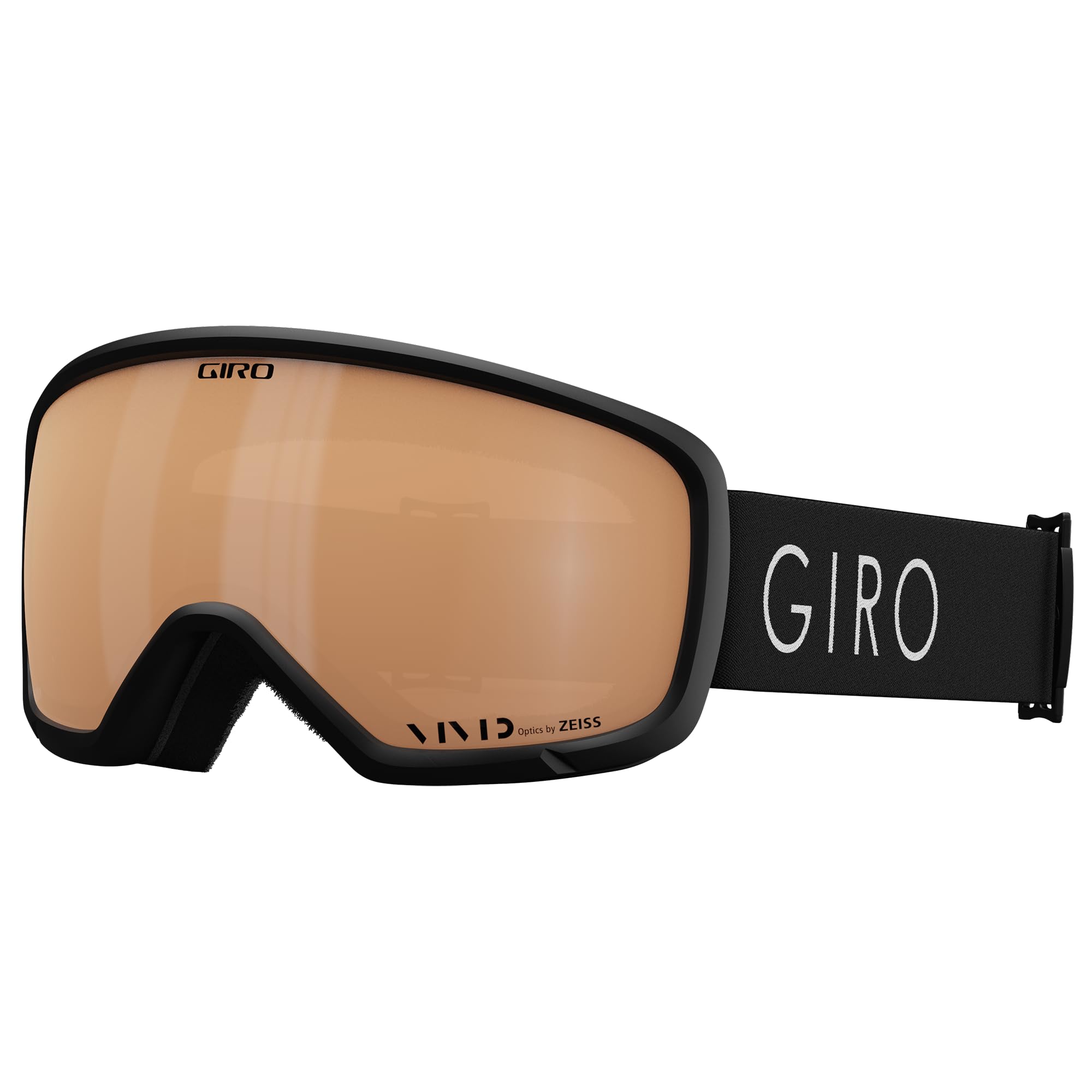 Giro Millie Ski Goggles - Snowboard Goggles for Women & Youth - Black Core Light Strap with VIVID Copper Lens