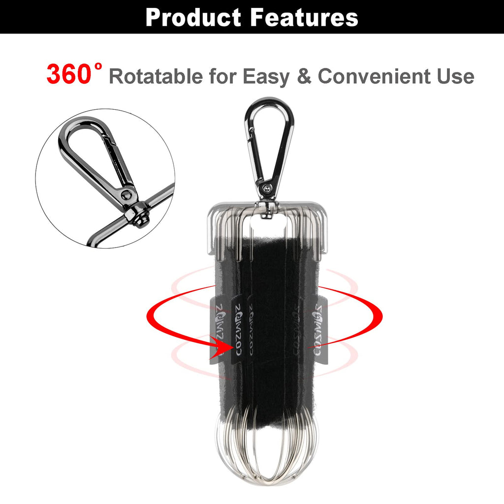 Cosmos Golf Glove Grabber Holder Golf Glove Belt Keeper Strap, Both Sides Loop With Metal Clip And Keyring, On Course Golf Club