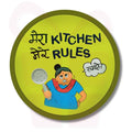Apna Gift Quirky Kitchen Rules Hindi Fridge Magnet, Decorative Fridge Magnet with Humorous Chai and Quotes (Mera Kitchen Mere Ru