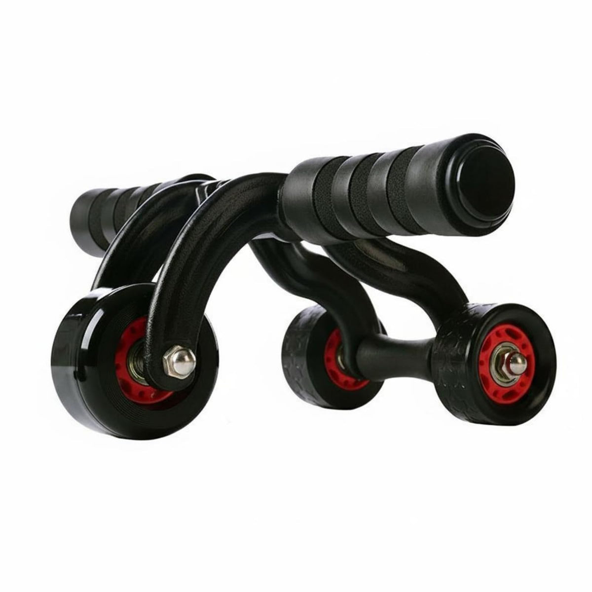 APIRILY 3 Wheel Ab Roller Knee Pad Included Ab Roller Stable Design Fitness Gear, 3Wheel with Brake | Abdominal Exercisers | Fi