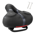 Rockbros Bike Seat For Men Women Comfort Wide Gel Bike Seat Replacement,Breathable Waterproof Padded Bicycle Saddle, Compatible