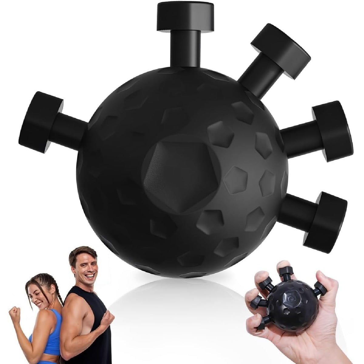 Buyzie Eagle Claw Hand Grip Strengthener Ball | 2045KG Adjustable Resistance | Ergonomic Finger Training Ball for Strength, End