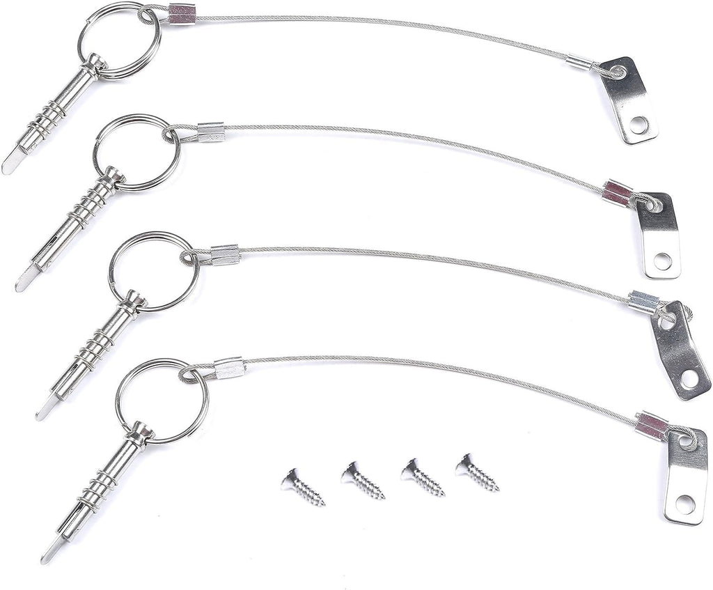 Thorn Boat Bimini Quick Release Pin With Lanyard (4 Pcs)