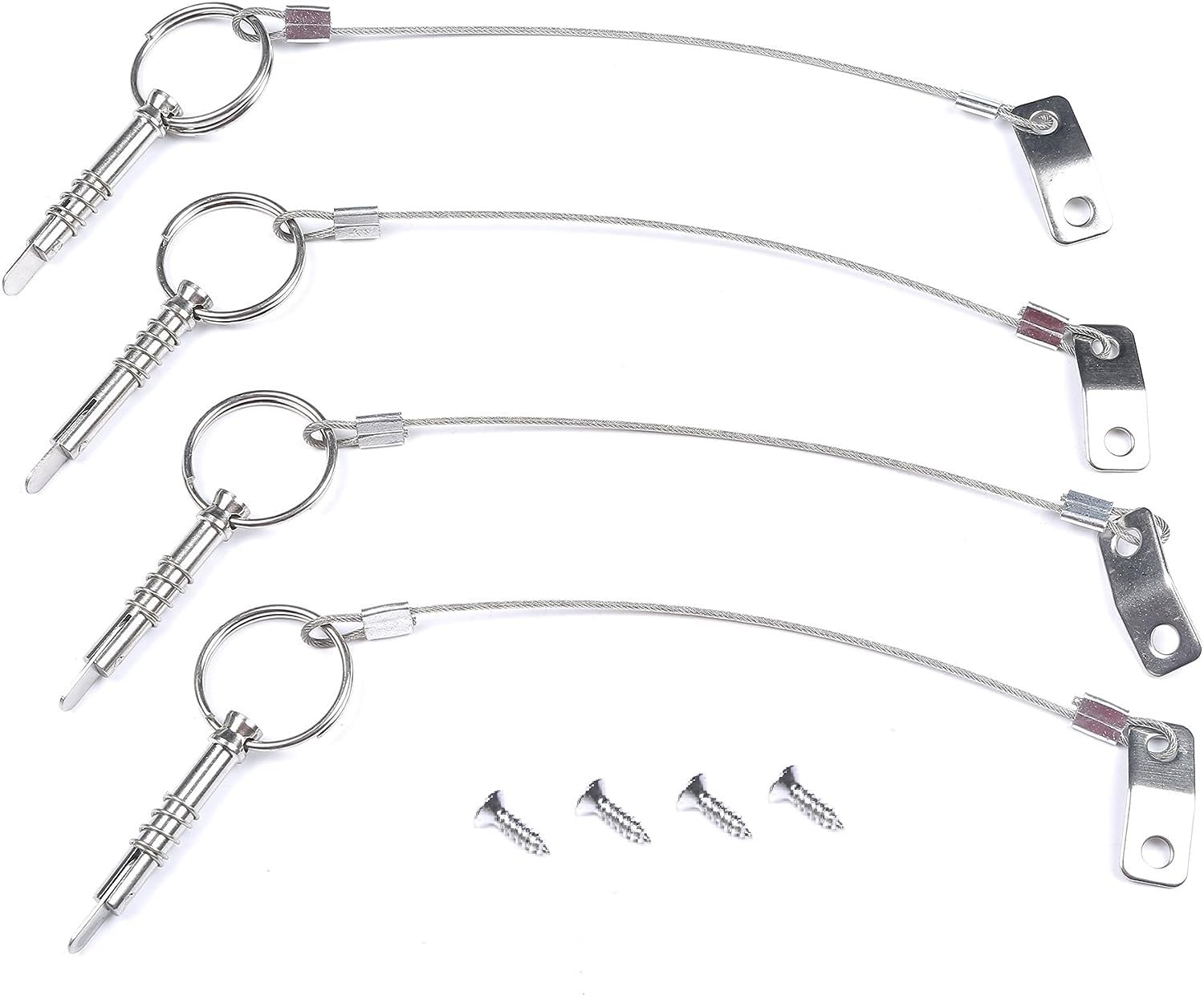 Thorn Boat Bimini Quick Release Pin With Lanyard (4 Pcs)
