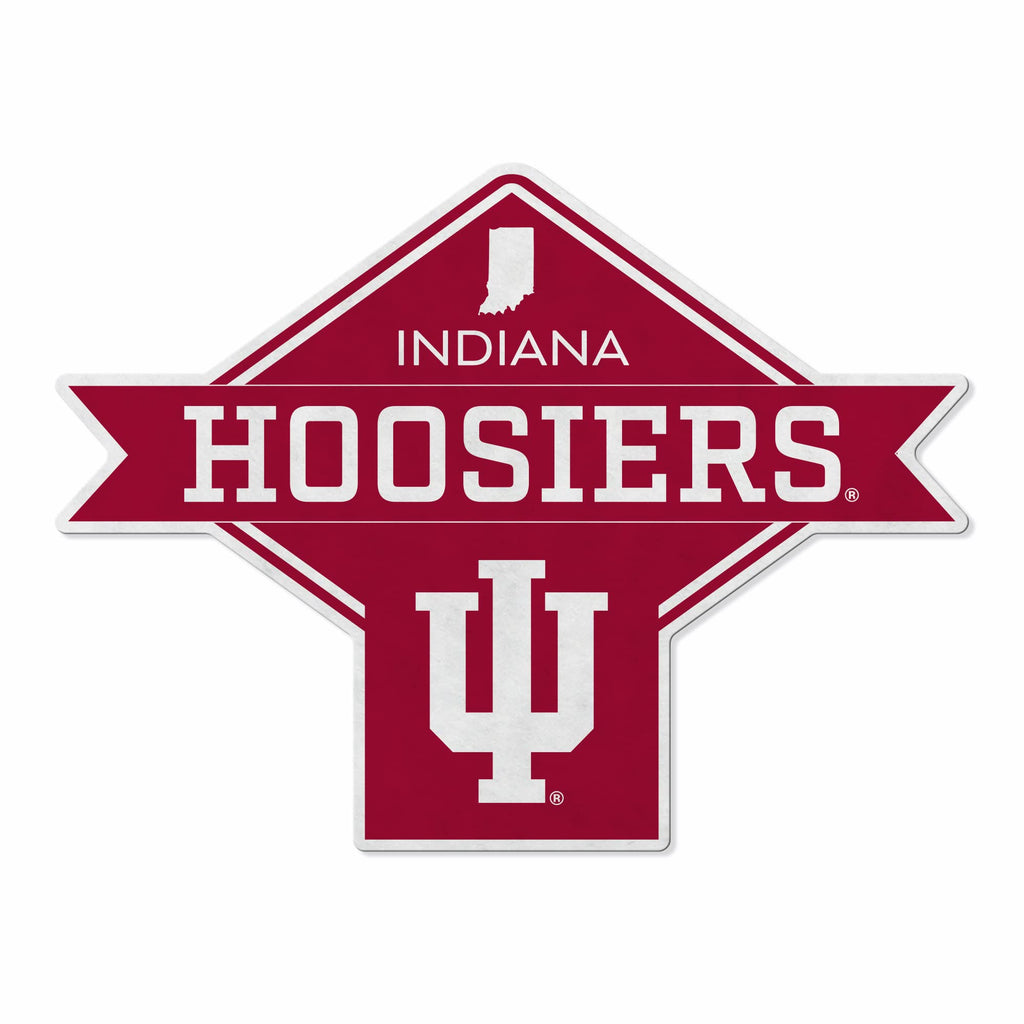 Rico Industries Ncaa Indiana Hoosiers Diamond Shape Cut Pennant - Home And Living Room D  Cor - Soft Felt Ez To Hang