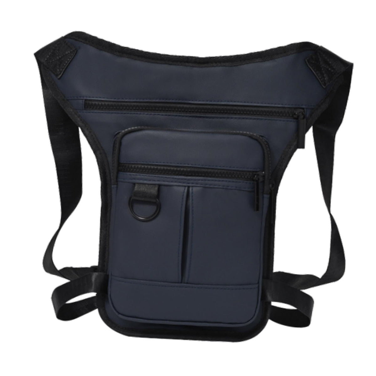 Heavenglow Mens Waist Bag Motorcycle Drop Leg Bag Fanny Pack For Riding Walking Outdoor Dark BlueSporting GoodsOutdoor Sports