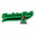 Rico Industries Ncaa Marshall Thundering Herd Distressed Shape Cut Pennant - Home And Living Room D  Cor - Soft Felt Ez To Hang,