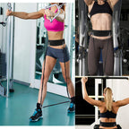 Hyvawo Waist Belt Neoprene Padded Gym Pulley Strap With Rings For Cable Machines Fitness Exercise Speed Agility Resistance Train