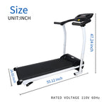 Yssoa High Performance Folding Treadmill, Workout Running Machine With Lcd Display And Phone Slot, Compact Treadmill For Fitness
