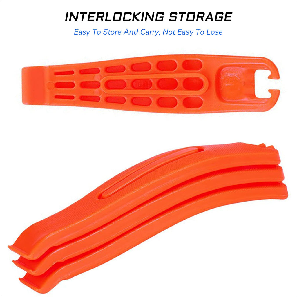 Kievode Set Of 3 Ultra Strong Bike Tire Levers  Easy Removal Tool For Mtb, Road, Or Mountain Bicycle Tires
