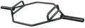 Fitvids 2-Inch Olympic Hex Weight Lifting Trap Bar with Long and Rotating Sleeves, Open Design