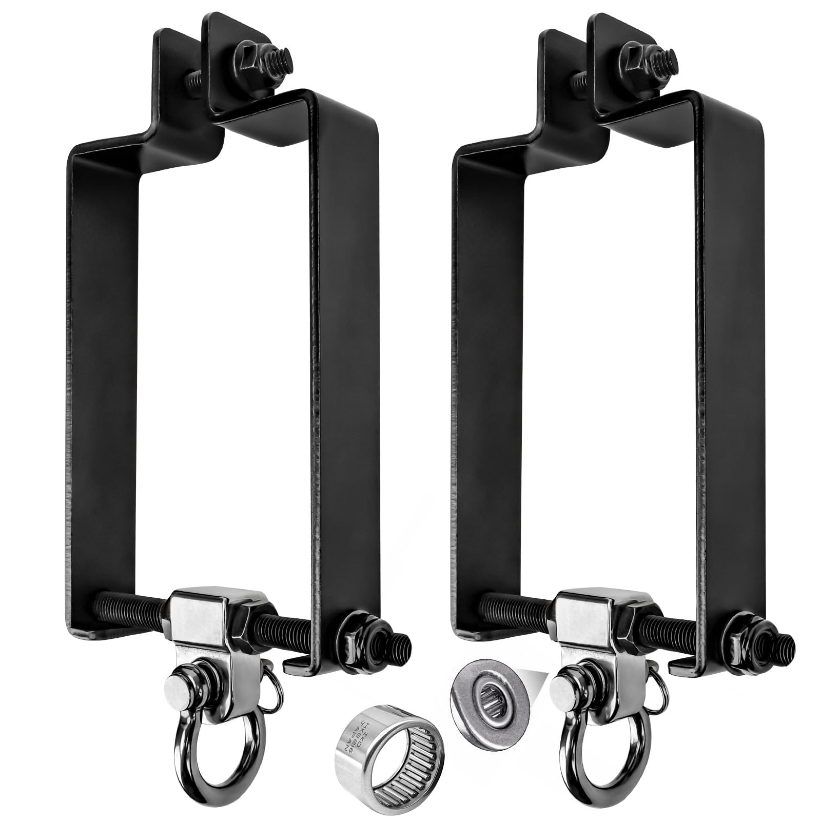 Dakzhou Heavy Duty Swing Hangers with 180 Snap Hooks Metal Swingset Accessories Swing Set Brackets Hardware Swingset Attachments