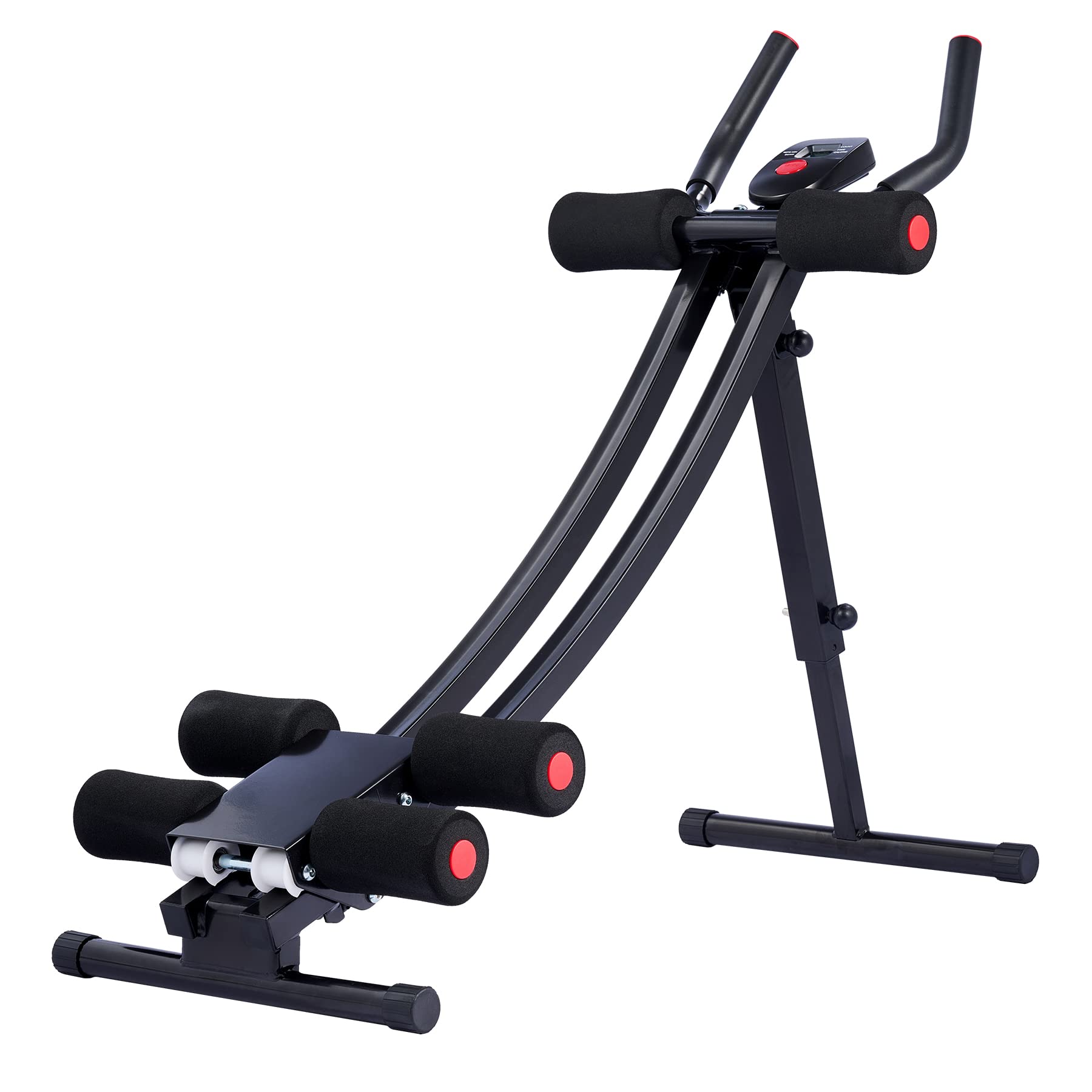 ZELUS Ab Workout Equipment for Gym, Ab Machine Exercise Equipment for Home Workouts, Ab Crunch Coaster Core Trainer with 4 Inten