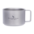 Boundless Voyage Titanium Double Wall Coffee Cup Mini Mug 100ml Lightweight Mug for Outdoor Camping Hiking Picnic Backpacking