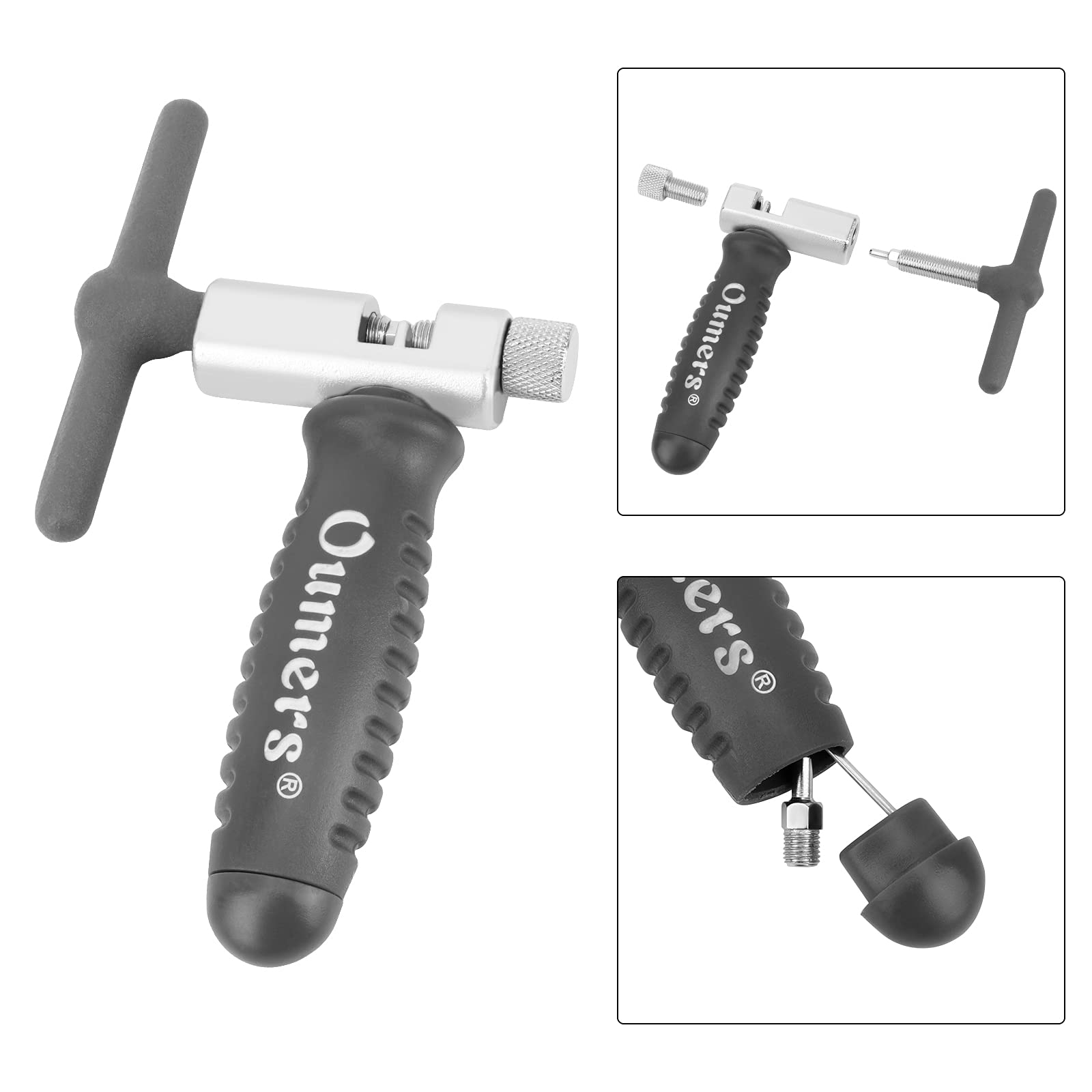 Oumers Bike Chian Breaker Tool, Universal For 7 8 9 10 11 Speed Chains Link, Remove Rusty Chains Easily. A Small Durable Bicycle